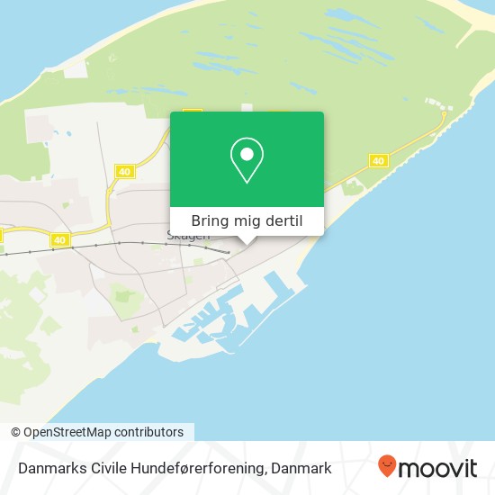 Danmarks Civile Hundeførerforening kort