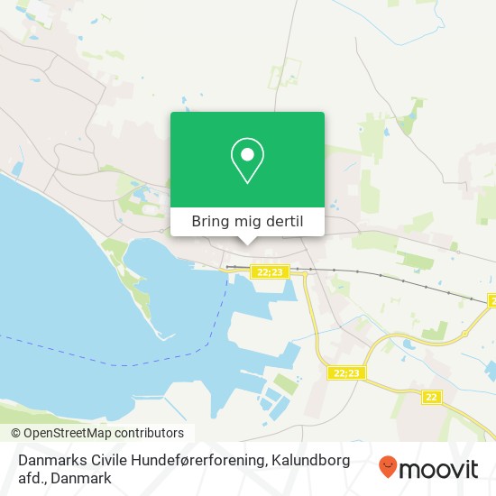 Danmarks Civile Hundeførerforening, Kalundborg afd. kort