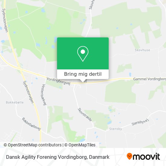 Dansk Agility Forening Vordingborg kort