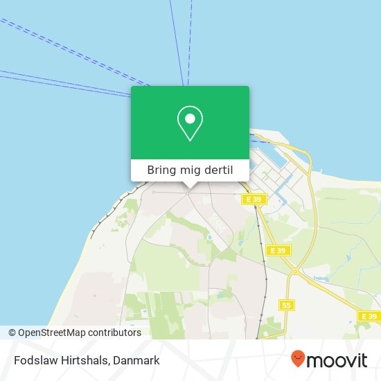 Fodslaw Hirtshals kort