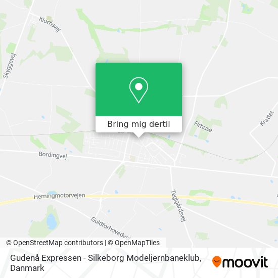 Gudenå Expressen - Silkeborg Modeljernbaneklub kort