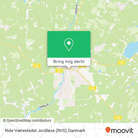 Ride-Værestedet Jordløse (RVS) kort