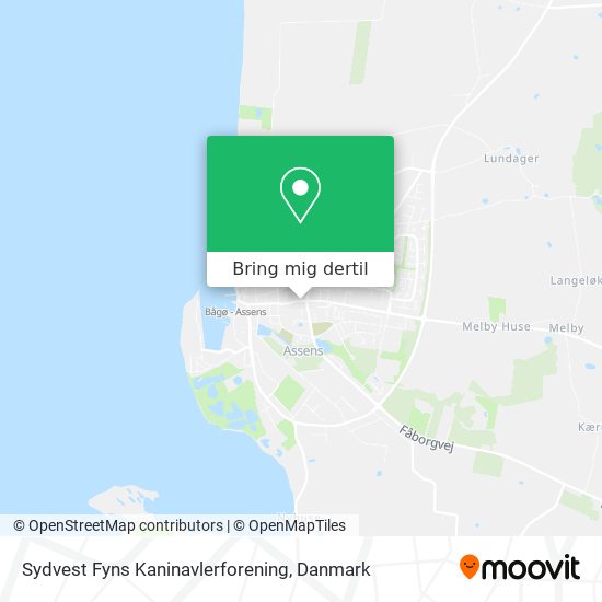 Sydvest Fyns Kaninavlerforening kort