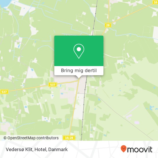 Vedersø Klit, Hotel kort