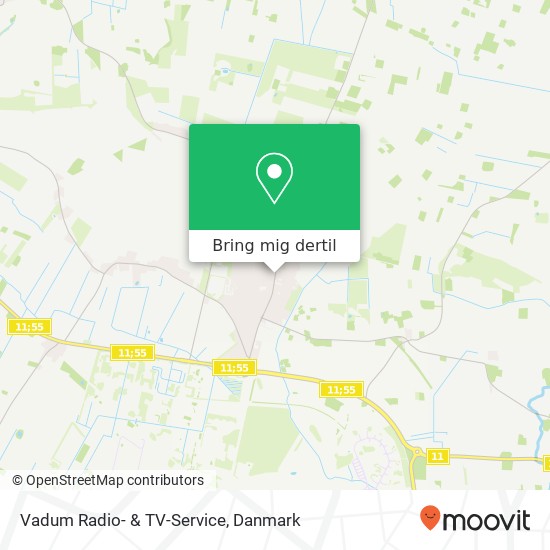 Vadum Radio- & TV-Service kort