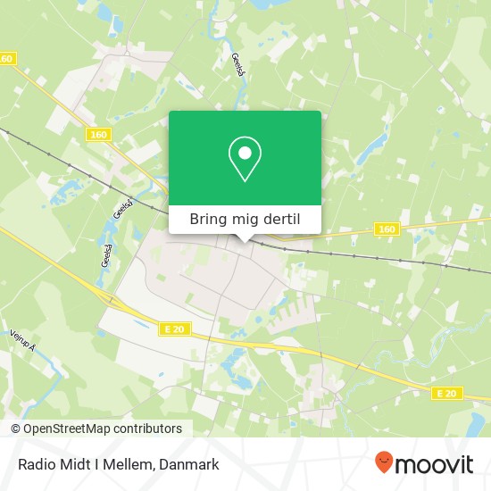 Radio Midt I Mellem kort