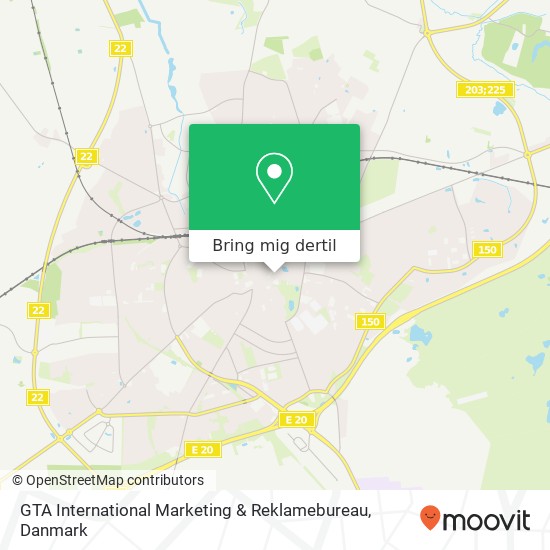 GTA International Marketing & Reklamebureau kort