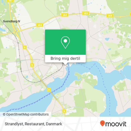 Strandlyst, Restaurant kort