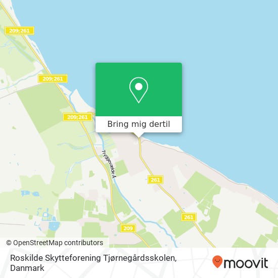 Roskilde Skytteforening Tjørnegårdsskolen kort