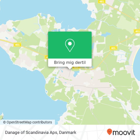 Danage of Scandinavia Aps kort