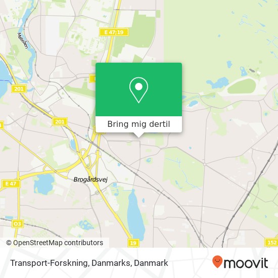 Transport-Forskning, Danmarks kort