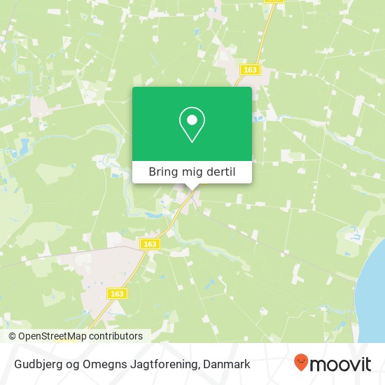 Gudbjerg og Omegns Jagtforening kort