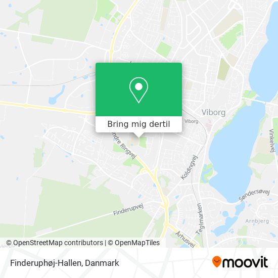 Finderuphøj-Hallen kort