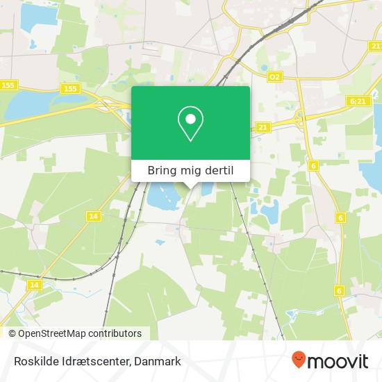 Roskilde Idrætscenter kort