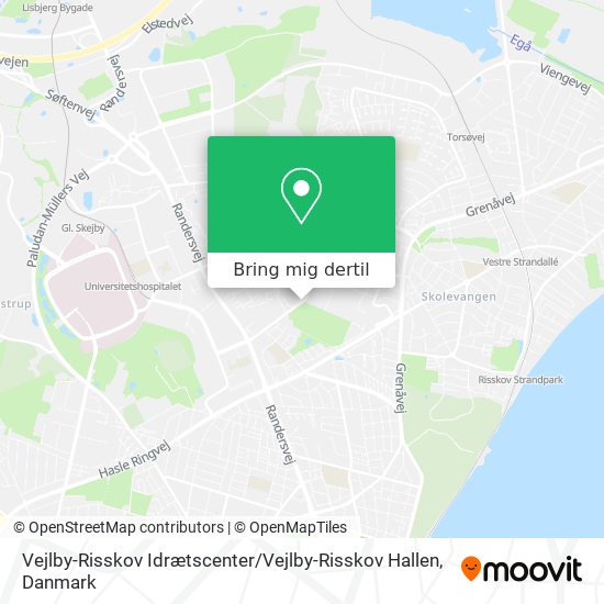 Vejlby-Risskov Idrætscenter / Vejlby-Risskov Hallen kort