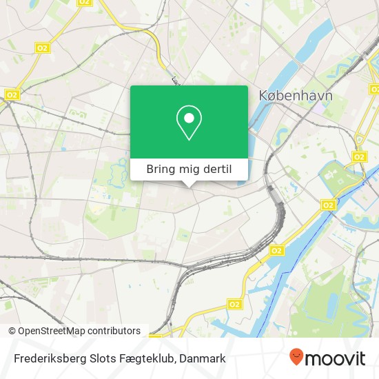 Frederiksberg Slots Fægteklub kort