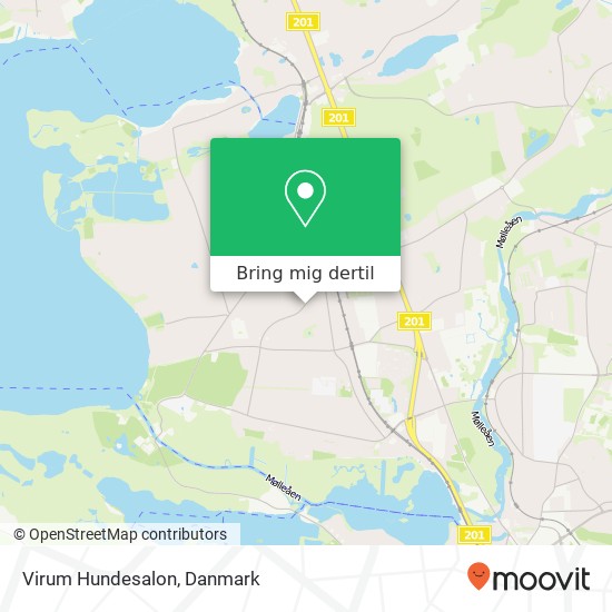 Virum Hundesalon kort