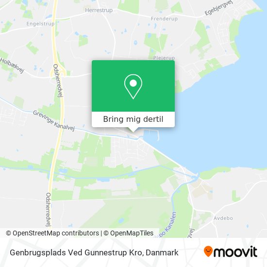 Genbrugsplads Ved Gunnestrup Kro kort