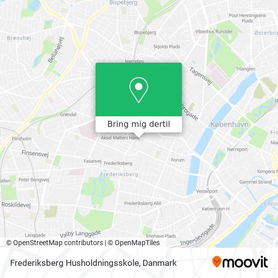 Frederiksberg Husholdningsskole kort