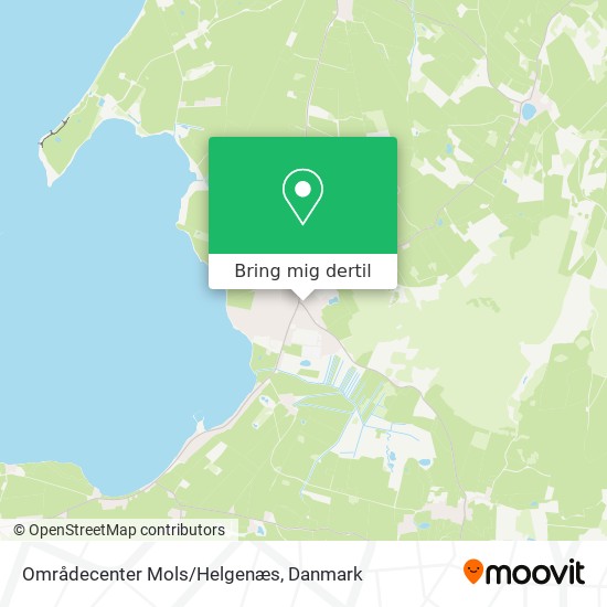 Områdecenter Mols/Helgenæs kort