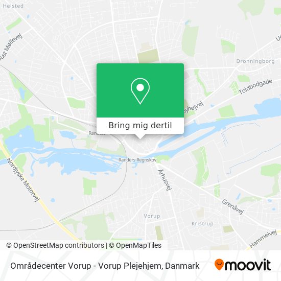Områdecenter Vorup - Vorup Plejehjem kort