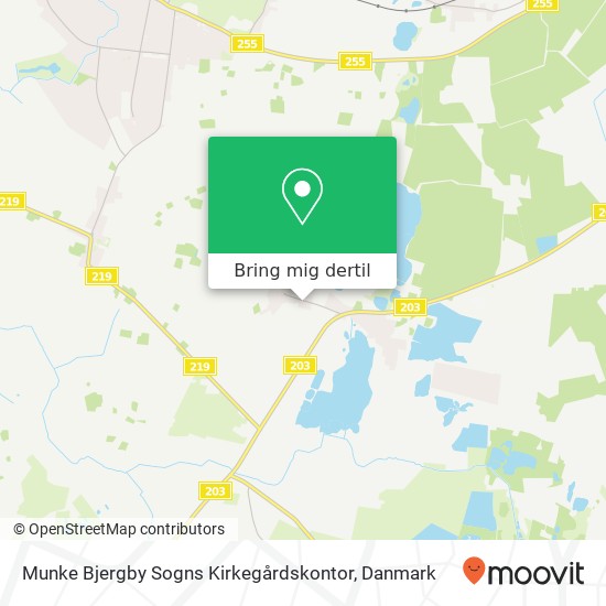 Munke Bjergby Sogns Kirkegårdskontor kort