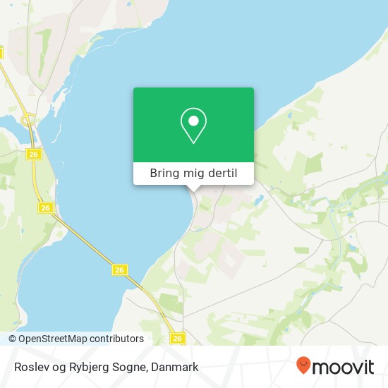Roslev og Rybjerg Sogne kort