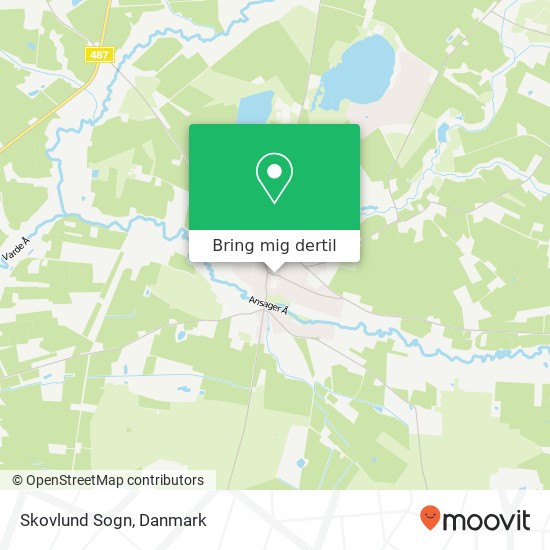 Skovlund Sogn kort