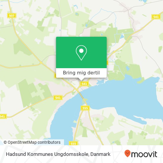 Hadsund Kommunes Ungdomsskole kort