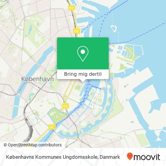 Københavns Kommunes Ungdomsskole kort