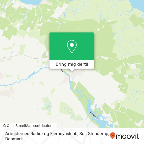 Arbejdernes Radio- og Fjernsynsklub, Sdr. Stenderup kort