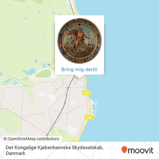 Det Kongelige Kjøbenhavnske Skydeselskab kort