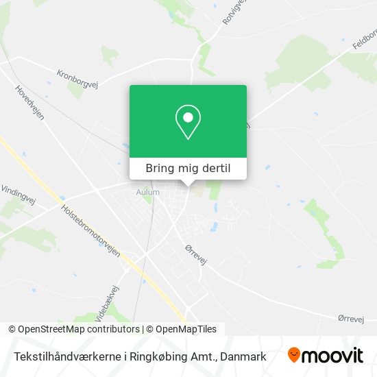 Tekstilhåndværkerne i Ringkøbing Amt. kort