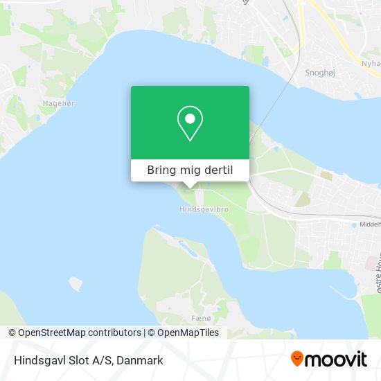 Hindsgavl Slot A/S kort