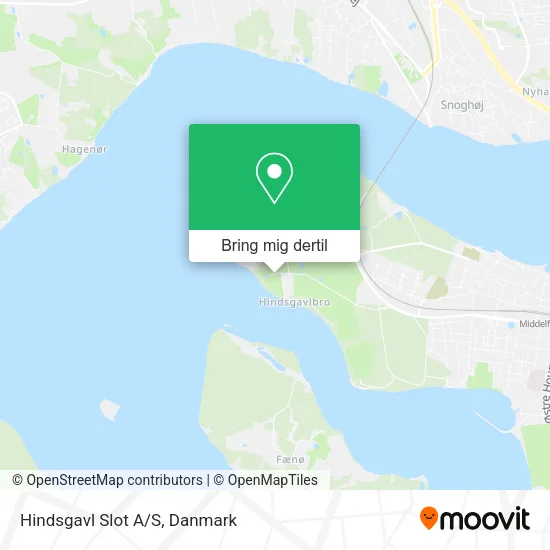 Hindsgavl Slot A/S kort