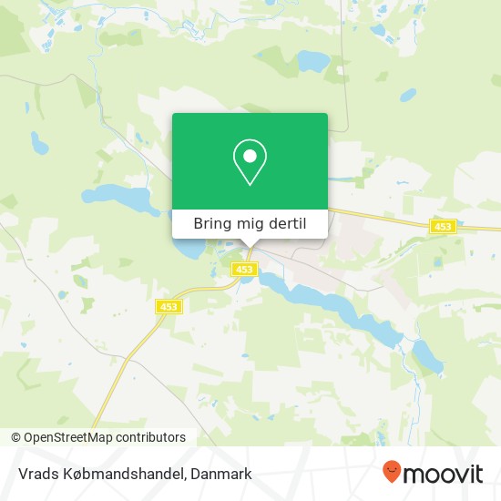 Vrads Købmandshandel kort