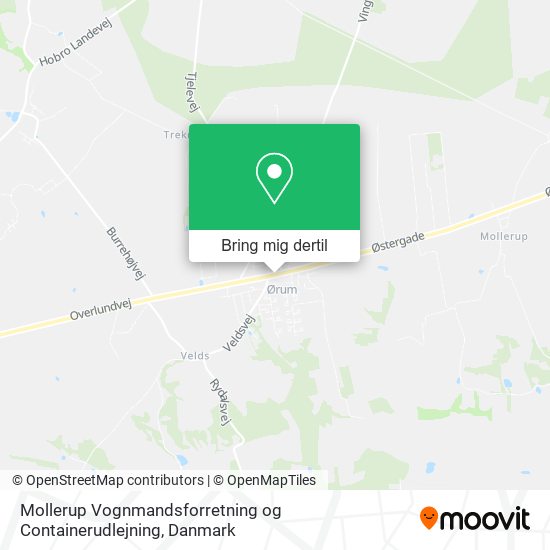 Mollerup Vognmandsforretning og Containerudlejning kort