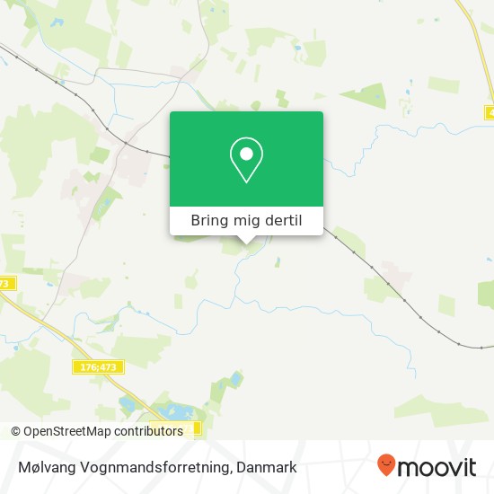 Mølvang Vognmandsforretning kort