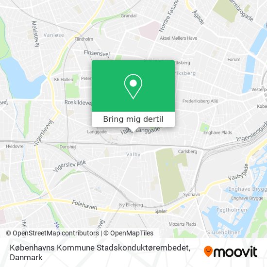 Københavns Kommune Stadskonduktørembedet kort