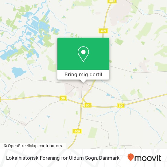 Lokalhistorisk Forening for Uldum Sogn kort