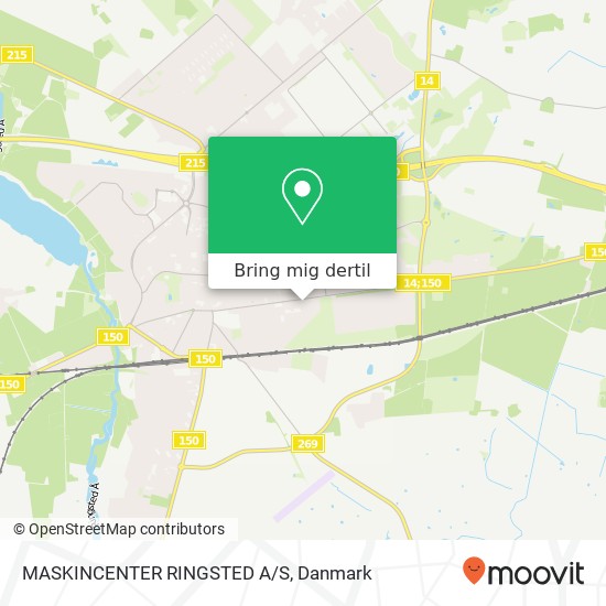 MASKINCENTER RINGSTED A/S kort