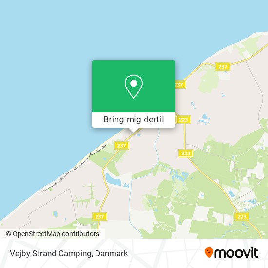 Vejby Strand Camping kort