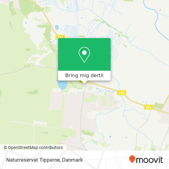 Naturreservat Tipperne kort