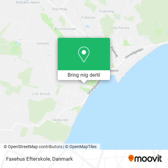 Faxehus Efterskole kort