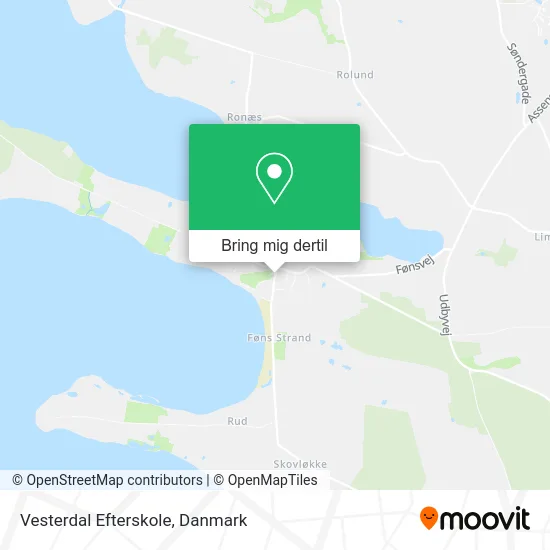 Vesterdal Efterskole kort