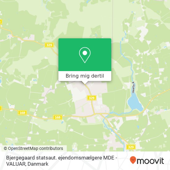 Bjergegaard statsaut. ejendomsmælgere MDE - VALUAR kort