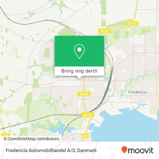 Fredericia Automobilhandel A/S kort