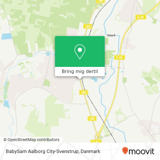 BabySam Aalborg City-Svenstrup kort