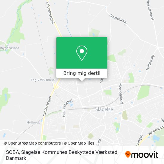 SOBA, Slagelse Kommunes Beskyttede Værksted kort