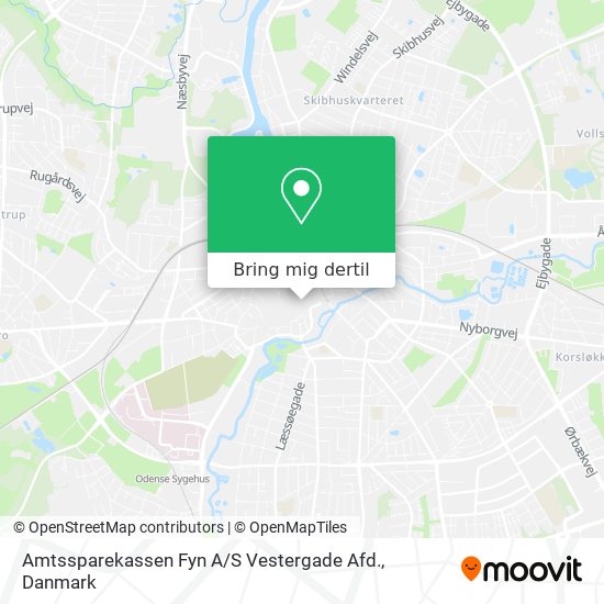Amtssparekassen Fyn A / S Vestergade Afd. kort
